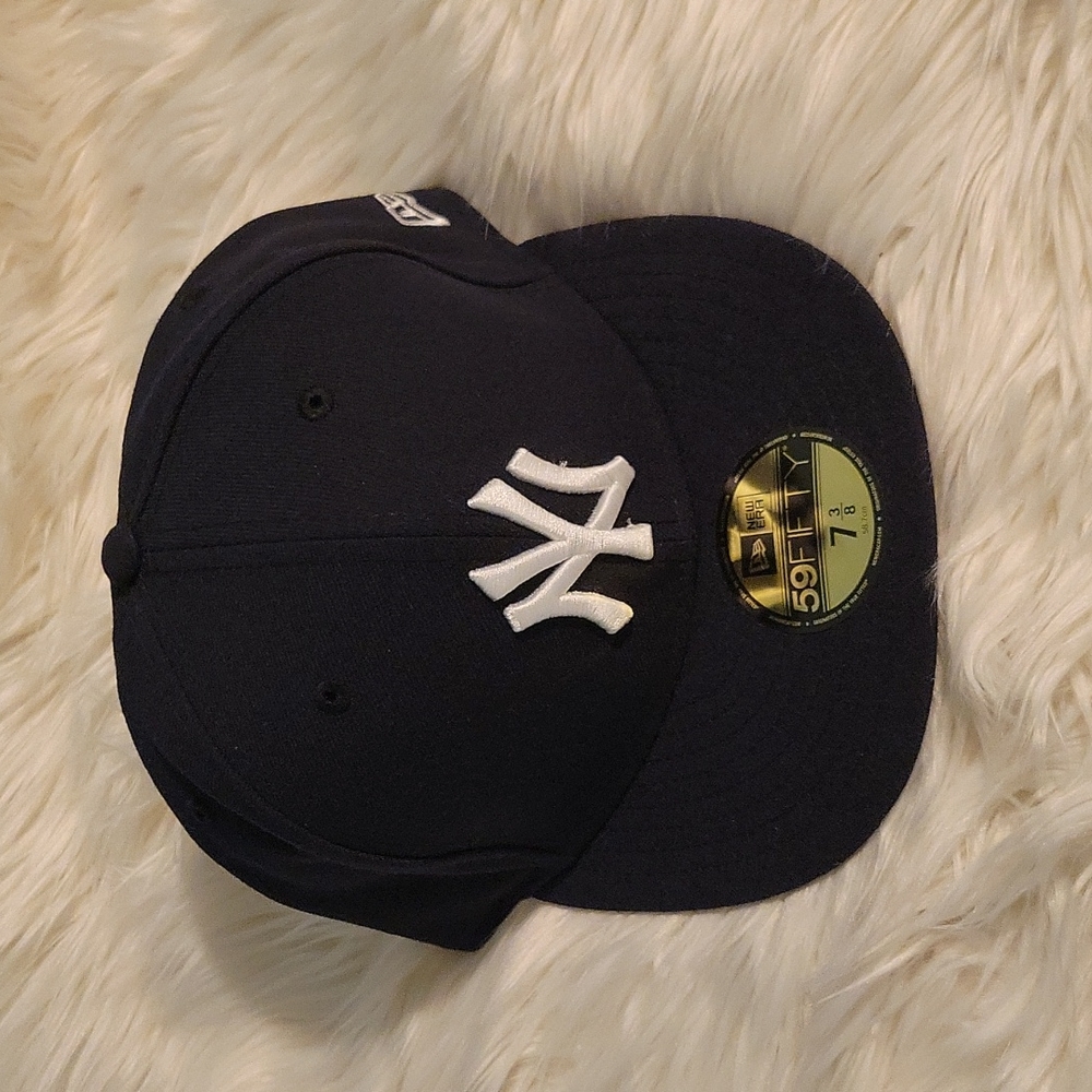 NWT New Era Men's New York Yankees 59Fifty Game Navy Authentic Hat